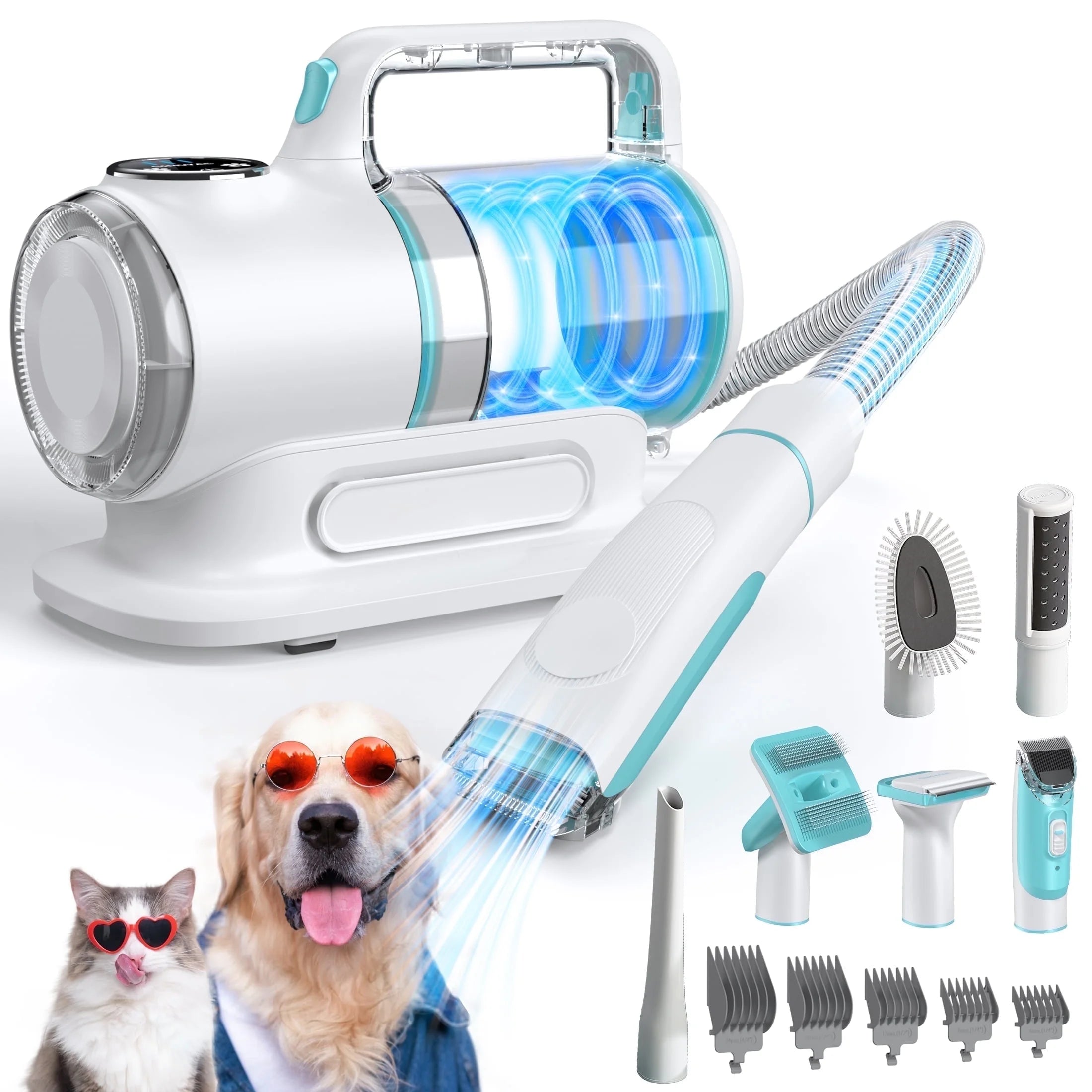 6-In-1 Dog Grooming Vacuum Kit — 11000PA, Low Noise