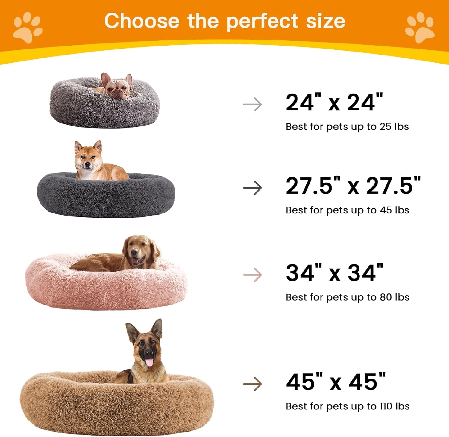 Calming Dog Bed — Anti-Anxiety Donut Cuddler, Washable