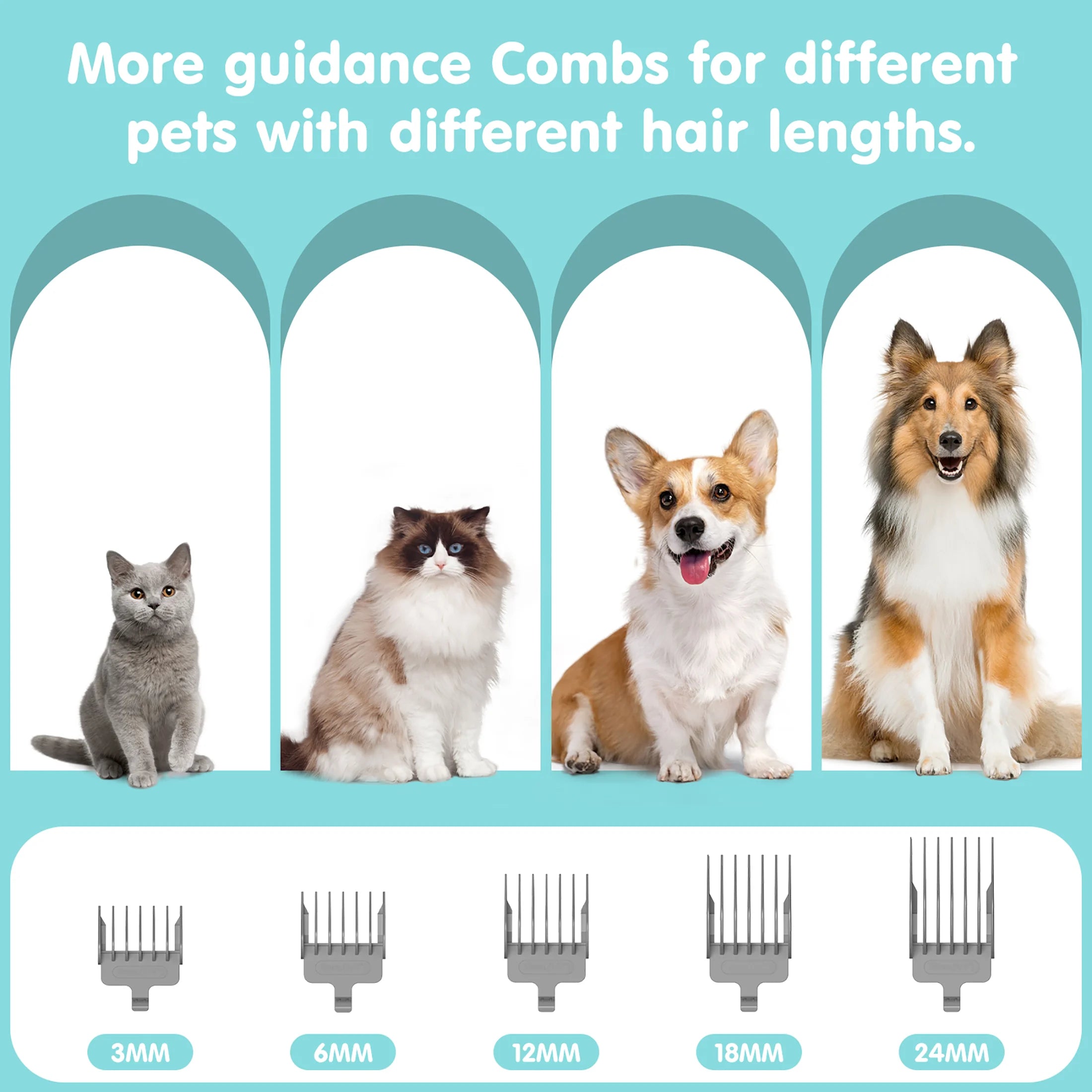 6-In-1 Dog Grooming Vacuum Kit — 11000PA, Low Noise