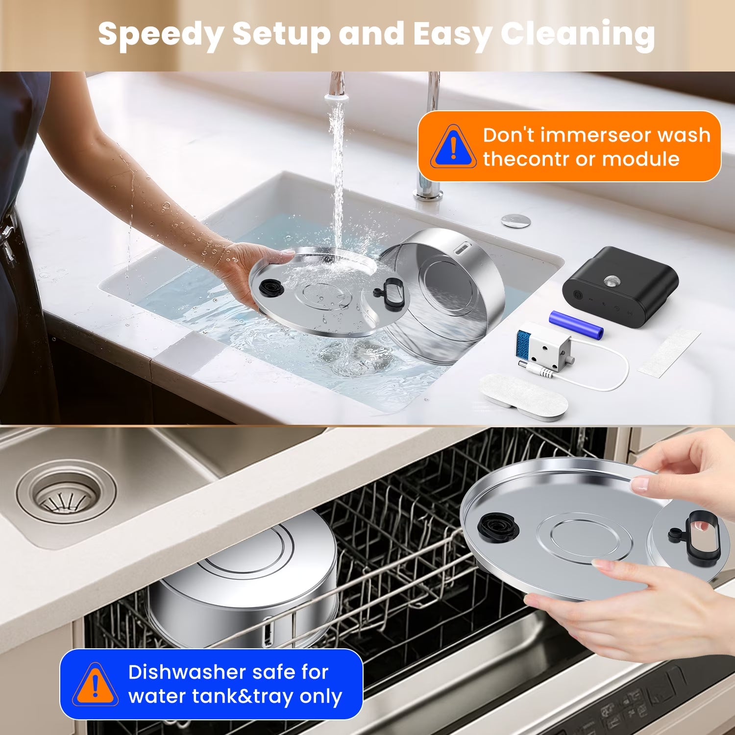 Stainless Steel Pet Water Fountain — 12L, 3 Modes