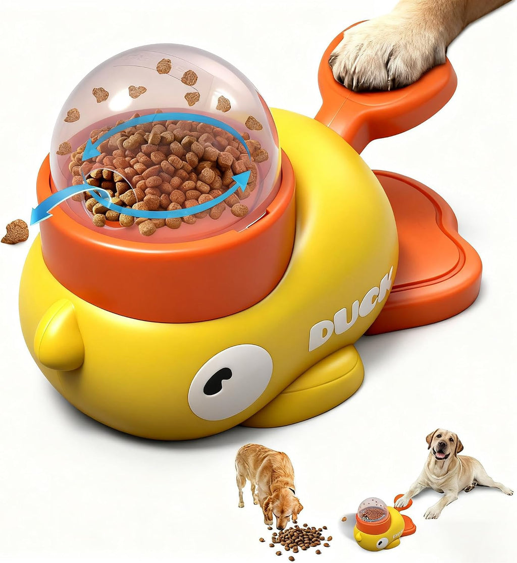 Interactive Treat Dispenser Toy — 2-In-1 Puzzle Slow Feeder