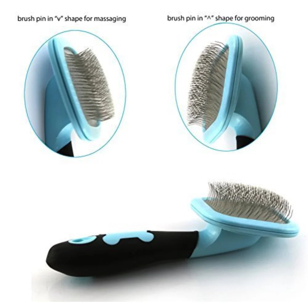 Self-Cleaning Slicker Brush for Shedding Dogs